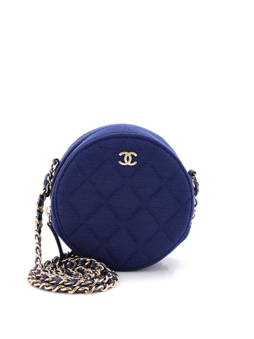 Chanel Round Clutch With Chain Quilted #345093C21B